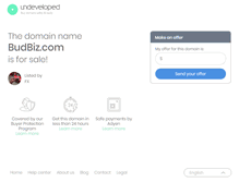 Tablet Screenshot of budbiz.com